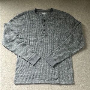 Old Navy Men’s Gray Henley Sweater NWT